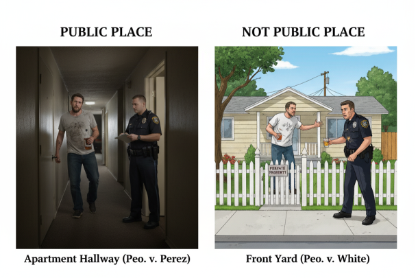 How California Law Defines a “Public Place” Under 647(f) PC (Public Intoxication)