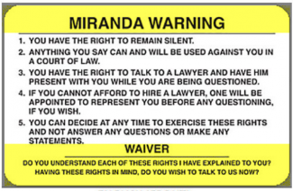 Miranda Update #7 - Handcuffing and Miranda - 