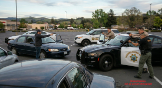 Aiming an unloaded firearm at an officer constitutes force or violence under the wording of knowingly 